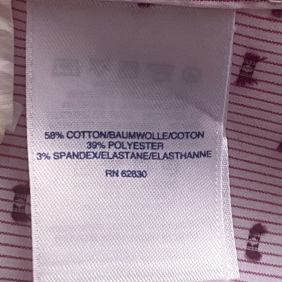 NEW The Outfitters by Lands'End Sz 14 Blouse Shirt 3/4 Sleeve Striped/Geometric - Picture 10 of 11